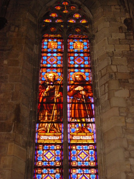 Got. Kirche Stanta Maria del Mar - Glasfenster.JPG -                                