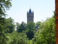 Babelsberg Park - Blick von Gerichtshalle auf Flatowturm