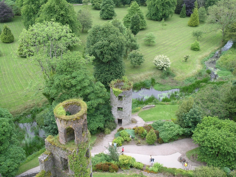 Blarney Castle - Blick auf Tuerme.JPG - Photos of Ireland, in June 2005