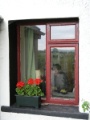 Cottage - Birgit hinter Fenster