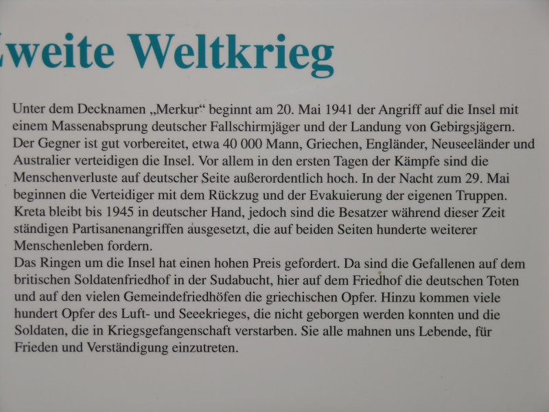 Maleme - Deutscher Soldatenfriedhof Infotafel 2b.JPG - OLYMPUS DIGITAL CAMERA         